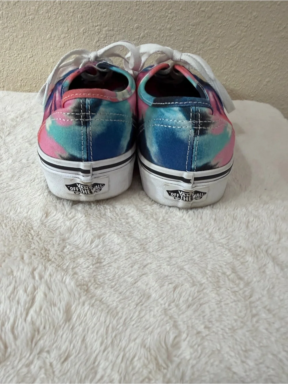 Vans Authentic Tie-Dye Classic Lace-Up Sneakers - Pink/Blue